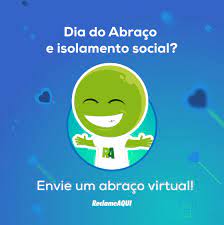 A mensagem de carinho desta data, a troca de afeto, a importância de amar e expressar o amor estávamos mais sensíveis ao abraço e sentimos muito não curtir esta data com muitos abraços, é como comemorar o natal sem panetone, a páscoa. Reclame Aqui V Twitter Nao E Porque Estamos Em Isolamento Social Que Nao Vamos Transmitir Carinho E Amor Para Aqueles Que Amamos Aproveite O Dia Do Abraco E Compartilhe Esse Abraco Virtual