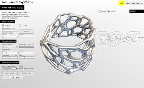 Link Soft Cell Cycle Webgl Design App Create Organic Designs For 3d Printing 3d Printed Jewelry Printed Jewelry 3d Printing
