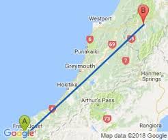 distance from franz josef to murchison distance driving new zealand