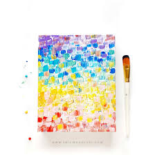 Find images of abstract painting. Rainbow Painting Abstract Step By Step Tutorial With Video