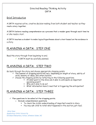 Directed Reading Thinking Activity Drta Brief Introduction