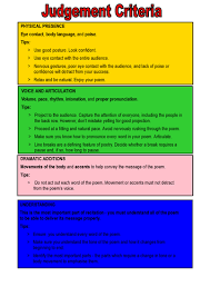 The student's interpretation should deepen and enliven the poem. Lastingliteracylessons Poetry Recitation Using The Correct Tone Intonation Volume And Effect Teaching Resources