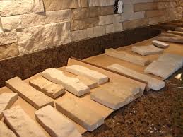 Airstone is a new and innovative material that offers you the look and texture of stone without the high cost of materials and installation. Diy Stone Backsplash With Airstone Stilettos Diapers
