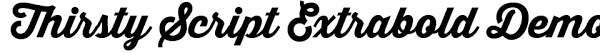 It includes all the upper and lowercase characters, alternates and ligatures, but doesn't include punctuation and other characters. Thirsty Script Extrabold Demo Font Download