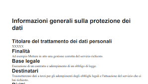Esempio Di Informativa Sulla Privacy Per Sito Web Studio Consulenze Aziendali