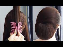 Very Easy Hairstyle With Only 1 Clutcher Bun Hairstyle For Saree Juda Hairstyle Easy Hairstyle Yout Very Easy Hairstyles Bun Hairstyles Easy Hairstyles