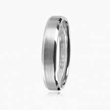 Alliance Homme Or Blanc Victor Djoline Joailliers Gravure Non Taille 58 Or 18k Or Blanc 18k