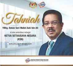 The chief secretary to the government (malay: Jpn Malaysia A Twitter Tahniah Di Atas Perlantikan Ybhg Datuk Seri Mohd Zuki Bin Ali Sebagai Ketua Setiausaha Negara Ksn Daripada Warga Jabatan Pendaftaran Negara Https T Co Vdpjl6vulp