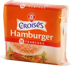 Tranches De Fromage Fondu Au Cheddar Pour Hamburger X 10 Les Croises 200 G