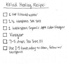 Keloid Healing Recipe Keloid Healing Recipes Keloid Piercing