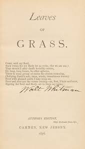 Leaves Of Grass First Edition Signed Walt Whitman Bauman Rare Books Versos Poemas Libros