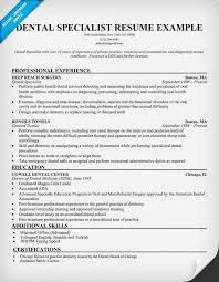 Dental Specialist Resume Sample Dentist Health Resumecompanion Com Dental Specialist Dentist Resume Resume