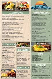 Breakfast Menu | Ocean Alley Restaurant