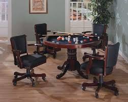 Three In One Cherry Finished Wood Pool Poker Game Dining Table Chairs Set Review Game Room Tables Game Table And Chairs Bumper Pool