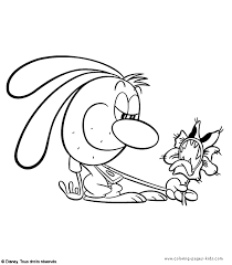 Brandy & Mr. Whiskers color page - Cartoon Color Pages - printable cartoon  coloring pages for kids to make your own printable cartoon color book sheets