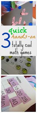 3 Quick Hands On Totally Cool Math Games Fun Math Math For Kids Fun Math Games