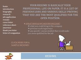 This type of letter can be sent before you know if you have an interview, sent while you're trying to get an interview or brought along during the interview. Home Introduction Biography Research Job Application Resume Cover Letter Reference Sheet Interview Thank You Letter Letter Of Resignation My E Portfolio Ppt Download