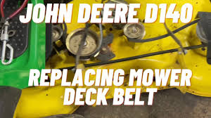 Maybe you would like to learn more about one of these? How To Install A Mower Deck Belt John Deere D140 Youtube