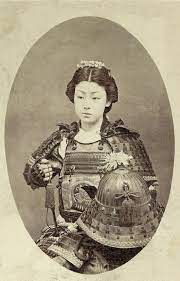Rare Vintage Photograph Of An Onna Bugeisha One Of The Female Warriors Of The Upper Social Classes In Feudal Japan Female Samurai Warrior Woman Women In History