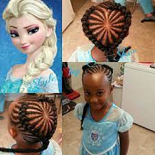 My Version Of Elsa Little Girl Braid Styles Kids Hairstyles Little Girl Braids