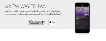 First community bank offers customer access to apple pay®, google pay®, and samsung pay® simply by adding their first community bank visa® debit card to their mobile payments apps. Community Bt Apple Pay