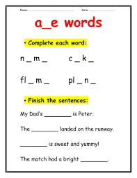 But he often stumbles on very. A E Words And Ar Word Practice Worksheets Teaching Resources