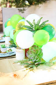 Makeit Diy Desert Themed Balloon Table Runner With Faux Greenery Desert Party Sweet 16 Party Decorations Balloons