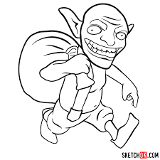 How To Draw Goblin From Clash Of Clans Sketchok Step By Step Drawing Tutorials Everything made with ms paint + mouse. how to draw goblin from clash of clans