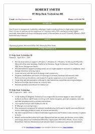 Check spelling or type a new query. It Help Desk Technician Resume Samples Qwikresume