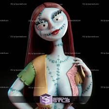 Sally Skellington Digital 3D Sculpture