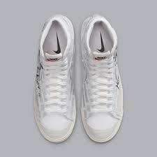 Naomi osaka reasserted her position as the queen of the hard court with a straight sets victory over the american jennifer brady in the australian open final. Naomi Osaka X Comme Des Garcons X Nike Blazer Mid Release Date Da5383 100 Sole Collector Nike Blazer Comme Des Garcons Nike Images