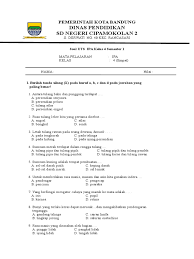 Soal uts/pts pkn kelas 4 semester 2 dan kunci jawaban#soaluts#kelas4. Soal Uts Ipa Kelas 4 Semester 1