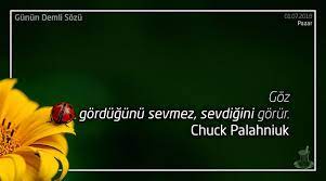 Goz Gordugunu Sevmez Sevdigini Gorur Chuck Palahniuk Chuckpalahniuk Goz Gormek Sevmek Ilgi Alaka Sevgi Sevda Chuck Palahniuk Guzel Soz Kultur