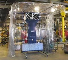 A portable paint booth is basically a portable structure that provides a sealed environment for the express purpose of applying the spray paints. Portable Industrial Booths A Series Shop Pro Equipmentshop Pro Equipment