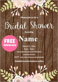 Browse our collection of elegant bridal shower invitations with sophisticated designs, patterns, and themes. Free Printable Rustic Bridal Shower Invitations Templates Bridal Shower Invitations