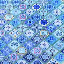 Dichtfolie blau online bestellen bei fliesen pro! Glasmosaik Fliesen Marrakech Blau
