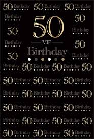 50th birthday party favors for a man party. Buy Aofoto 7x10ft 50th Birthday Backdrops For Photography Vip Black Background Man Father Mother Fift Ieth Bday Celebration 50 Year Old Party Photo Studio Props Vinyl Wallpaper Online At Low Price In
