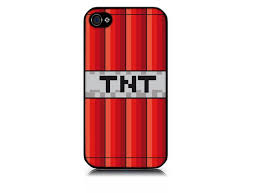 Iphone 4 Or 4s Full Color Hard Case Includes Screen Protector And Cleaning Cloth Minecraft Tnt Design Available In Black Or White 6 64 Via Etsy
