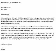 Fatalillah assalamu'alaikum wr.wb bu,apa kabar? 20 Contoh Surat Pribadi Dan Balasan Nya