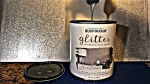 This makes the wall color stand out more and gives a sense of freshness that works well to bring a contemporary edge to this. Sterling Silver Glitter Rustoleum Paint Youtube