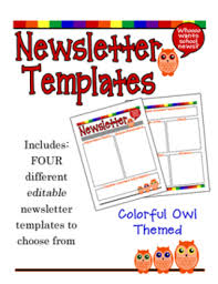 019 template ideas for classroom newsletter hatch. Elementary Newsletter Templates Worksheets Teaching Resources Tpt