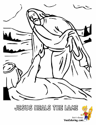Jesus has the power to heal the sick. Rock Of Ages Bible Coloring Pages Free Jesus Coloring Kids Bible