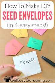 Diy Seed Packets How To Make Paper Seed Envelopes In 4 Easy Steps Diy Seed Packets Seed Packets Seed Saving Envelopes