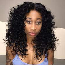 Wand Curls Middle Part Curled Hairstyles Wand Curls On Weave Beautiful Hair