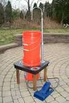 Water foot pump camping