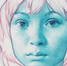 Working with a high key drawing like this one it's best not to insist too  much with the clarity of the shapes. Only do as much as the materials will  let you. .