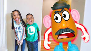 Hasbro, which also makes monopoly and my little pony, bought the brand and eventually added a plastic spud. Mr Potato Head Toy Vs Shiloh And Shasha Part 2 Onyx Kids Youtube
