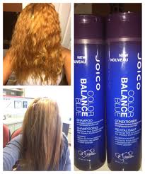 Learn why the best blonde shampoo is purple, and how to use it properly to maintain your best blonde between salon appointments. Joico S Blue Shampoo Helps With Toning Your Hair To Cancel Out Any Brassy Yellowish Or Orange Undertones Caused By Bleached Shampoo Brassy Hair Bleached Hair