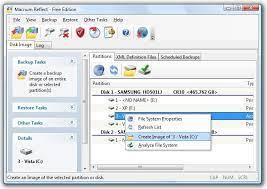 Macrium reflect integrates fully with windows explorer, a partition image can be created with a simple right click. Macrium Reflect Heise Download