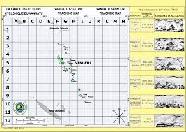 Vanuatu Cyclone Tracking Map
